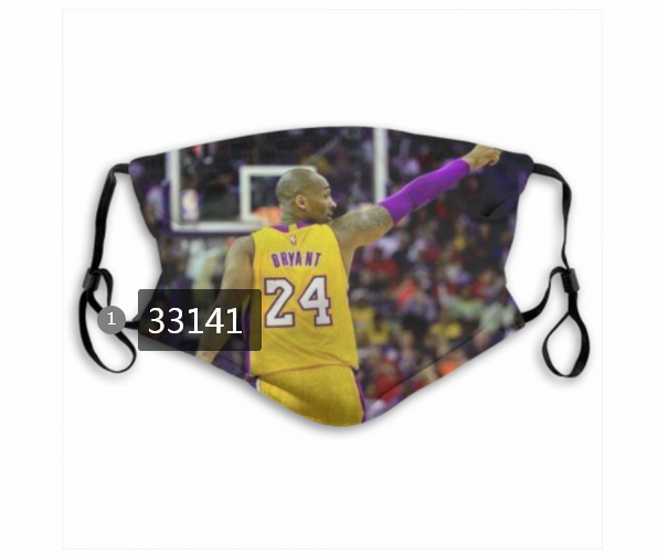 2021 NBA Los Angeles Lakers #24 kobe bryant 33141 Dust mask with filter->nba dust mask->Sports Accessory